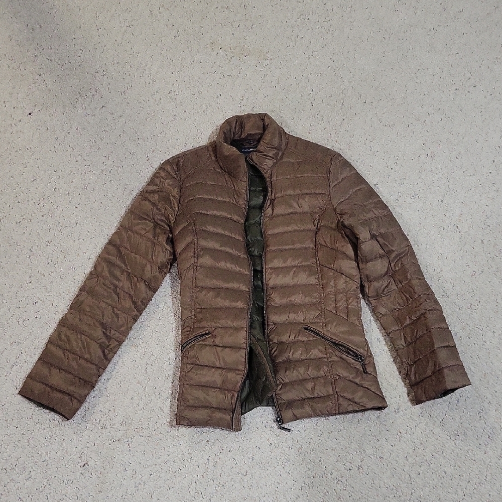Charles Vogele Brown Puffer Jacket